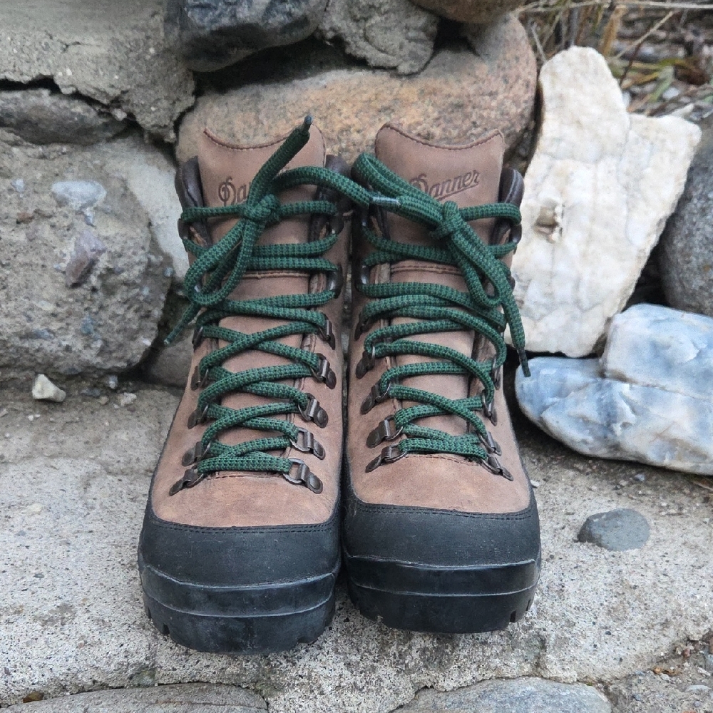 Danner Tan and Green Outdoor Boots